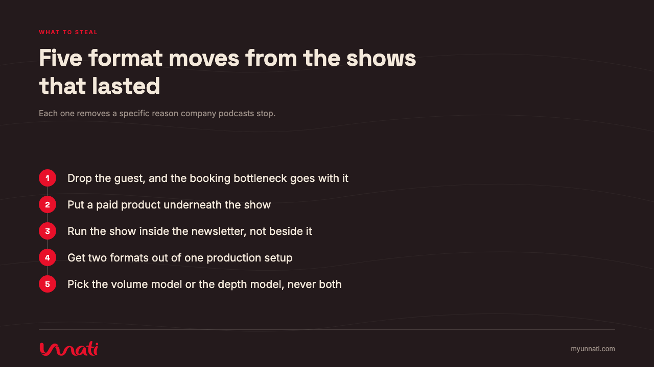 Five format moves from the shows that lasted